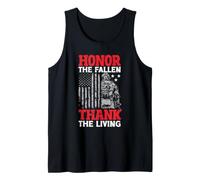 Honor The Fallen Veteran Themed Military Support Tank Top