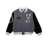 Honor The Gift Letterman Jacket Grey