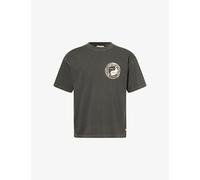Honor The Gift Mens Honor The Gift Breathe In Breathe Out Graphic-Print Cotton T-Shirt Black S