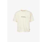 Honor The Gift Mens Honor The Gift Don't Overthink It Embroidered Cotton T-Shirt Bone M