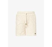 Honor The Gift Mens Honor The Gift Mind Maze Lace Cotton-Blend Shorts Cream XL