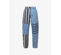 Honor The Gift Mens Honor The Gift Tapestry Straight-Leg Cotton-Blend Trousers Blue 32
