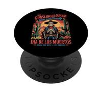 Honor the West Día de los Muertos Gunslinger PopSockets Adhesive PopGrip