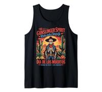 Honor The West Día de Los Muertos Gunslinger Tank Top