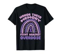 Honor Their Memory, Fight Against Overdose Rainbow T-Shirt