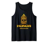 Honor USA Army Badge E-9 Rank T-Shirt Tank Top