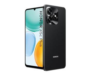 HONOR X5c Plus Unlocked Smartphone, 6.74" 90Hz Bright Display, 128GB Storage, 5130mAh Battery, 50MP Dual Camera, 8-Core Processor, Dual SIM, Android 15 Mobile Phone, Black