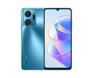 HONOR X7a Mobile Phone Unlocked, 6.74-Inch 90Hz Fullview Display, 50MP Quad Camera with 5330 mAh Battery, 4 GB+128 GB, Android 12 Ocean Blue
