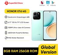 HONOR X7d 4G Smartphone Global Version Qualcomm Snapdragon 685 6.77'' TFT LCD Display 108MP Camera Instant AI Button 6500mAh NFC Ocean Cyan