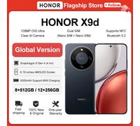 Global Version HONOR X9d 5G Smartphone 6.79" Anti-drop 120Hz AMOLED Screen 108MP Dual AI Cameras 8300mAh Battery 66W NFC IP69K Midnight Black