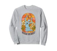 Honor Yourself - Vintage 70s Sun Flower Peace Art Sweatshirt