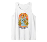 Honor Yourself - Vintage 70s Sun Flower Peace Art Tank Top