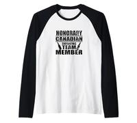Honorary Canadian Drinking Team Member Canada Day T-Shirt Raglan Baseball Tee