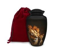 Honorary Memorials Urn - Urns for Human Ashes Adult Lion's Pride Memorial Decorative Cremation 200LB with Bag, Large