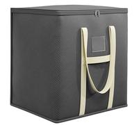 HonorHut Extra Large Moving Bag 210 L Waterproof Dust-proof Non-Woven Fabric Moving Box Grey 50×60×70 cm