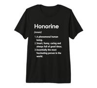 Honorine Name Definition Dictionary Premium T-Shirt