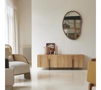 Honorine - Solid teak low sideboard 165 cm Natural