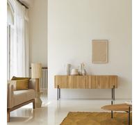 Honorine - Tall solid teak TV unit - 170 cm Natural