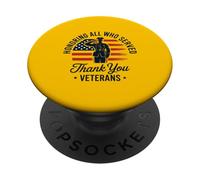 Honoring All Who Served Veterans Day PopSockets Adhesive PopGrip