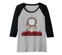 Honoring Lost Children Dreamcatcher Indigenous Memorial Raglan Baseball Tee, Women, Black/Athletic Heather, S