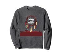 Honoring Lost Children Dreamcatcher Indigenous Memorial Sweatshirt, Adult Unisex, Dark Heather Grey, L