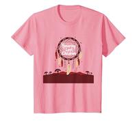 Honoring Lost Children Dreamcatcher Indigenous Memorial T-Shirt, Kids, Pink, 8 Years