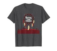 Honoring Lost Children Dreamcatcher Indigenous Memorial T-Shirt, Men, Dark Heather Grey, 6XL