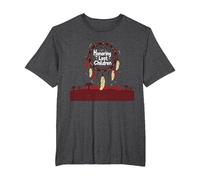 Honoring Lost Children Dreamcatcher Indigenous Memorial T-Shirt, Men's Big and Tall, Dark Heather Grey, 5X Tall