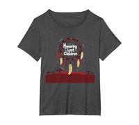 Honoring Lost Children Dreamcatcher Indigenous Memorial T-Shirt, Women's Plus, Dark Heather Grey, 1X
