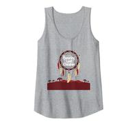 Honoring Lost Children Dreamcatcher Indigenous Memorial Tank Top, Women, Heather Grey, L