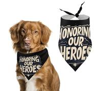 Honoring Our Heroes Pet Bandana Dogs Triangle Scarf Cats Handkerchief Puppy Costume