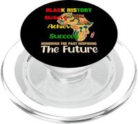 Honoring Past Inspiring Future Black History Month Retro PopSockets PopGrip for MagSafe