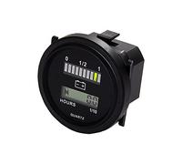 HonorMeet 12V/24V 36V 48V/72V Golf Cart Battery Meter,Lead Acid Battery Level Indicator,Charging Reminder,Resettable Hour Meter for Golf Cart Club Car Forklift Go-kart Motorhome Electric Car Go-Kart.