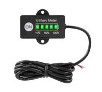 HonorMeet 12V 24V LED Lead-acid Battery Capacity Indicator Meter to Identify Remaining Power for Golf Cart, Forklift, Electric Scrubber Dryer and Snowmobile.