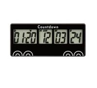 HonorMeet Digital 9999 Days Retirement Countdown Clock,Days Countdown Timer,Backlight Display,12 & 24 Hours Daily Calendar for Retirement Vocation Anniversary Graduation Special Days. (Black)