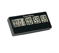 HonorMeet Digital Countdown Days Timer,10 Digits Large LED Countdown & Count-up Calendar Clock,Shutdown Countdown Clock Timer for Retirement Wedding Christmas Graduation(Black)