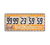 HonorMeet Digital Countdown Days Timer,10 Digits Large LED Countdown & Count-up Calendar Clock,Shutdown Countdown Clock Timer for Retirement Wedding Birthday Graduation(Yellow)