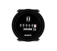HonorMeet Mechanical Hour Meter,DC 8V to 80V,Hours Log for Maintenance,Waterproof Design for Zero Turn Lawn Mower Tractor Compressor Boat Marine Jetski Outboards Snowmobile.(DC8V-80V)