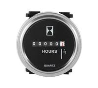 HonorMeet Quartz Hour Meter,DC 6V to 80V,Hours counting for Maintenance,Waterproof Design for Riding Lawn Mower Tractor Compressor Boat Marine Jetski Outboards Snowmobile.