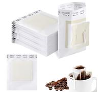 Honosen 50 Pcs Disposable Coffee Filter Papers, Hanging Ear Drip Coffee Bag for Most Cups, Portable Single Serve Coffee Filters, Ideal for Home, Office, Travel & Camping