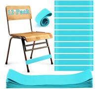 Honoson 12 Pcs Chair Bands for Kids with Fidgety Feet Stretchy Resistance Latex Fidget Chair Bands Flexible Seating for Classroom Home Sensory Room ADHD SPD Autism Tools 0.6mm (Light Blue)