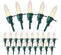 Honoson 120 Pieces LED Replacement Christmas Bulb 3v Waterproof LED Lights Bulb Bulk for Christmas Tree Decorations Xmas Indoor Outdoor Home Light Decor
