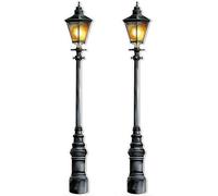 Honoson 2 Pcs 6' Tall Mardi Gras Lamp Post Cardboard Cutouts Large Lamppost Photo Props New Orleans Carnival Street Light Wall Decorations for Masquerade Wall Backdrop Party Supplies