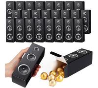 Honoson 24 Pcs 80s 90s Boombox Box Music Theme Party Favor Decoration Candy Gift Boxes for Table Centerpieces 6'' Themed Medium Boxes for Retro Neon Disco Birthday Party Supplies