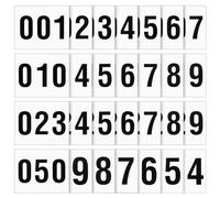 Honoson 50 Pcs Adhesive Race Bib 7.5” x 6” Competition Number Bib Adhesive Running Race Number for Marathon Cross Country Running Cycling Mountain Climbing