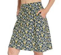 HonourSex Women Skorts Knee Length Skirts Causal Skorts Skirts with Pockets Golf Skirt Plus Size Skorts, Bellis Green, XL