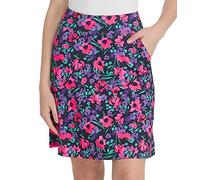 HonourSex Women Skorts Knee Length Skirts Causal Skorts Skirts with Pockets Golf Skirt Plus Size Skorts, Printed 62, M