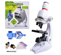 HONPHIER Kids Microscopes 100x 400x 1200x Microscope for Children Microscopes Set Microscope Kit Kids Toys Science with Adjustable Phone Holder