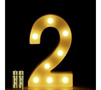 HONPHIER Letter Lights Decorative LED Alphabet Lights Marquee Decoration Light Up Sign Night Light Battery Operated for Birthday Party Wedding Receptions Holiday Bar Home Bedroom Bath Decor (2)