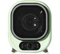 HONQGAO ElegantBlue Compact Portable Tumble Dryer 5kg Ventless Small Dryer Machine for Countertop Wall Mounted Use, Dual Temperature Heat, Easy Install Laundry, Green